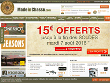 Tablet Screenshot of madeinchasse.com